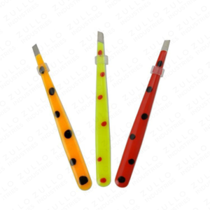 Custom Polka Dot Stainless Steel Eyebrow Tweezers Professional Precision Beauty <b>Tool</b> With Wholesale Price - Product Image 4