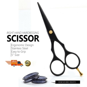 Tijeras Profesionales de Peluquería de 6 Pulgadas, Color Negro Mate, Mango de Acero Inoxidable, Suministros de Salón para Belleza - Product Image 3