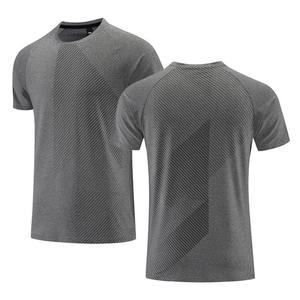 T-shirt à manches courtes rayé noir pour homme, 100% coton, respirant, coupe classique, col rond, design décontracté bicolore - Product Image 6
