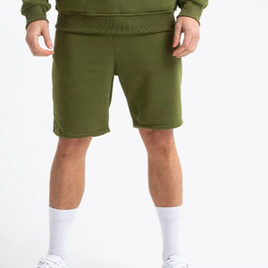 Conjunto de Sudadera con Capucha y Pantalones Cortos de Manga Larga para Hombre, 100% Algodón, Ropa Casual de Invierno - Product Image 2