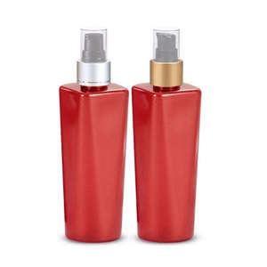 Bouteilles en plastique PET avec pulvérisateur, 120ml/280ml/850ml, Unalilia, dessus carré rouge, impression sérigraphique, étiquette personnalisée, shampoing - Product Image 1