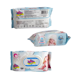 Toallitas Húmedas Perfumadas para Bebés, 99% Agua, Seguras Sin Perfume, 150mmx180mm o Tamaño Personalizado, Origen Vietnam, 80 Hojas - Product Image 2