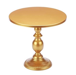 Elegante Soporte Redondo Dorado para Pastel, Pedestal Metálico para Cupcakes y Repostería, para Bodas, Catering, Banquetes y Fiestas - Product Image 3