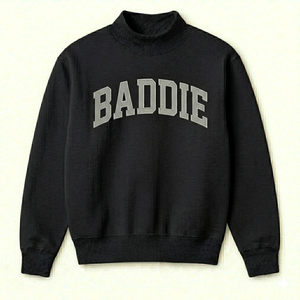 Sweat-shirt à col montant Street Relax, coupe oversize, en molleton de coton, pull chaud d'hiver, streetwear décontracté, haut facile à porter - Product Image 1