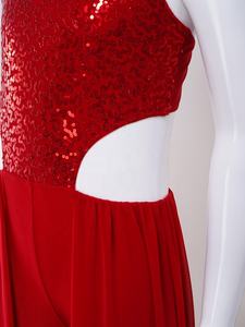 Traje de Baile Latino para Niñas de 6 a 16 Años, Vestido con Falda, Ropa de Baile, para Actuaciones, Fiestas, Competencias, Prácticas en el Escenario - Product Image 4