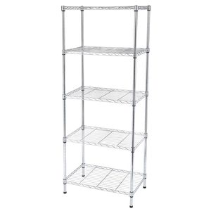 Scaffale in Metallo a 5 Ripiani Stile Vintage, Unità di Stoccaggio Regolabile per Attrezzi - Product Image 1