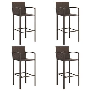 Ensemble de bar de jardin marron et noir - Product Image 4