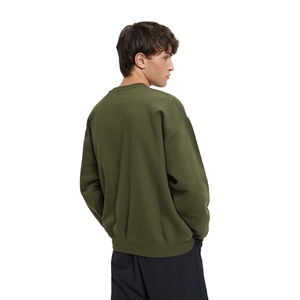 <b>Brown</b> Relaxed Fit Sweatshirt OEM Men's Hoodie Sweatshirt 100% Cotton Long Sleeve Custom Printed logo Oversize Pullover - Product Image 3