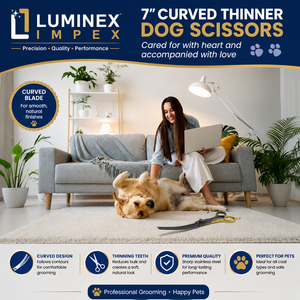 Ciseaux professionnels pour toilettage des animaux, pour couper les poils des animaux, ciseaux de toilettage pour une coupe lisse et facile, professionnels - Product Image 6