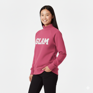 Top Oversize Chic y Contemporáneo para Mujer con Cuello Simulado y Tejido de Punto, Listo para el Invierno, Largo Regular y Calidad Superior - Product Image 1