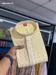 สินค้ามาใหม่ ชุดเรยอนปักลาย Mate Sequence-Lucknowi พร้อมกางเกง Kurta-Churidar Payjama คอลเลคชั่นสำหรับผู้ชาย ผลิตจากอินเดีย - Product Image 6