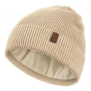 Wholesale Personalized Adult Winter <b>Beanies</b> OEM Custom Logo Wool Blend Fisherman Knit Ribbed Cuff Breathable <b>Waterproof</b> Daily - Product Image 5