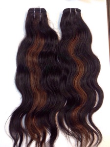 Meilleure Qualité Cheveux Indiens Remy Double Drawn Extensions en Vrac Lisses Soyeux Ondulés Naturels Doux - Product Image 5
