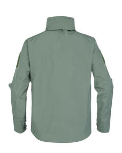 Veste Softshell Homme Marron avec Capuche Broderie Camouflage Noir Polaire Légère Chaude pour Cyclisme – Veste Polaire Chaude Tendance - Product Image 3