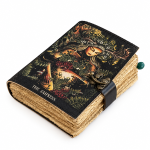 สมุดบันทึกปกหนังแท้ NEW ERA Empress สำหรับพิธีกรรม  ของขวัญสีม่วง 100 แผ่น - Product Image 1