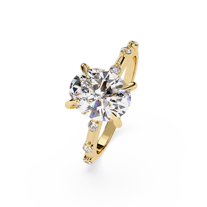 Anillos de Diamantes Solitarios de Plata de Ley 925 Hechos a Mano con Certificación GIA, Estilo Clásico, Claridad VVS Excelente, los Más Vendidos - Product Image 1