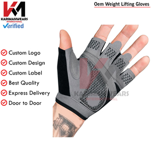 Guantes de Levantamiento de Pesas Directo de Fábrica, Diseño de Neopreno de Medio Dedo para Agarre Resistente al Agua, Pedidos al por Mayor - Product Image 3