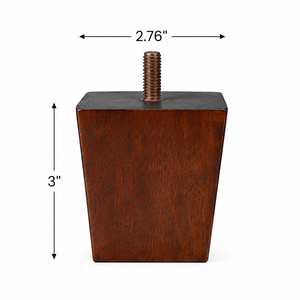 Square Wood <b>Feet</b> Mid Century Wood Sofa Legs <b>for</b> Chair Sofa Replacement - Product Image 1