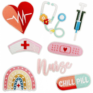 Parches Bordados Personalizados de Fábrica, Insignias Termoadhesivas con Logotipo para Ropa, Bolsos, Gorras y Sombreros de Moda - Product Image 5