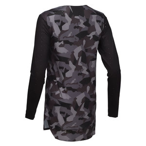 Maillot de motocross unisexe à manches longues bleu, séchage rapide, polyester/nylon, pour course sur route, manches longues, design imprimé, anti-UV - Product Image 4