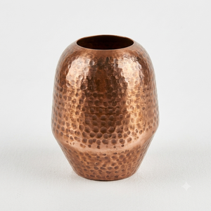 Jarrón de cobre martillado hecho a mano, pequeño, para mesa, maceta, decoración de lujo para el hogar, hotel, sala de estar, centro de mesa - Product Image 3