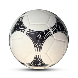 COSTUMIZATION <b>Black</b> <b>and</b> <b>White</b> Soccer Ball Panelled Design Wear Resistant Training Sports Equipment with Customizable Logo - Product Image 1