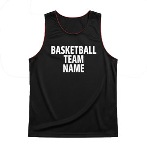 Unisex Custom Summer Basketball Tank Top Sets Fashion Reversible Youth Basketball Uniforms Sweat Absorbent Jersey - Product Image 5