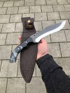 Couteau de commando à lame fixe en acier au carbone, manche à trois rivets, outil de survie en plein air - Product Image 2