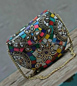 Luxury Crafts Women's Evening Bag Clutch Mosaic Lady Chain Shoulder Cross Body <b>Handbag</b> Purse Low Price Luxury <b>Boxed</b> Accessories - Product Image 1