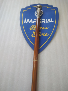 Bastón de Madera de Palisandro Hecho a Mano con Mango de Latón, Diseño Exclusivo, Color Marrón Real, Portátil, Cómodo, de 3 Secciones, 91 cm - Product Image 3