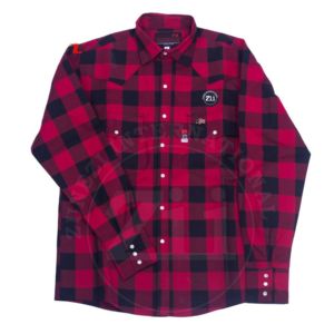 Camisas de Seguridad Resistentes al Fuego con Cierre de Broches de Perla, Camisas de Seguridad Industrial para Hombre CAT2, Telas de Franela Resistentes al Fuego para Soldadura - Product Image 5