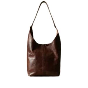 Handmade Full-Grain Leather Shoulder <b>Bag</b> | Minimalist <b>Tote</b> <b>with</b> <b>Pocket</b> Capacity Customizable Colors & Logo - Product Image 1
