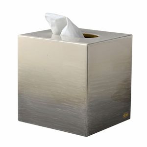 Boîte à mouchoirs en acier inoxydable au design classique pour la maison, décoration de table, support de serviettes de table - Product Image 2