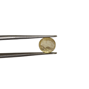 Zafiro amarillo de corte redondo de 4.30 ct, piedra preciosa natural suelta para anillos, pendientes y collares al mejor precio - Product Image 1