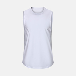 <b>Men's</b> Fitness <b>Vest</b> <b>Stringers</b> Gym Wear Tank Top Singlet Elastic Breathable and Quick-Drying 100% Cotton Sleeveless - Product Image 4