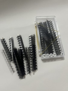 Plateaux d'extensions de cils PBT noir mat foncé, souples, en gros, extensions de cils individuelles préfabriquées, fabricant Vietnam - Product Image 3