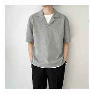 Polo d'extérieur pour homme en tissu respirant et confortable, à manches courtes, pour un style de vie actif, vêtements décontractés, fournisseur de marques privées - Product Image 5
