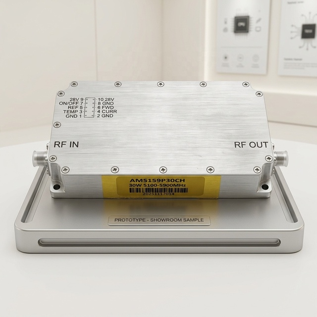 Ultra Wideband 50W GaN Power Amplifier , VPAM 800 to 3000 MHz 47dB Gain High Power Broadband RF Amplifier,High Gain GaN Module