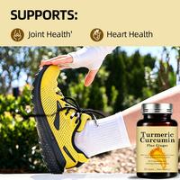 Kapsul Kunyit Alami dengan Akar Kunyit, Ekstrak Kunyit, Jahe, Ekstrak Lada Hitam, Dukungan Herbal Antioksidan