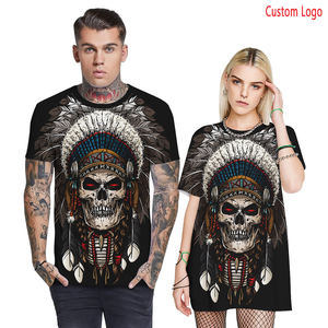 T-shirts personnalisés pas chers en satin vintage à col rond pour couple, impression par sublimation, écologiques, respirants, en polyester - Product Image 4
