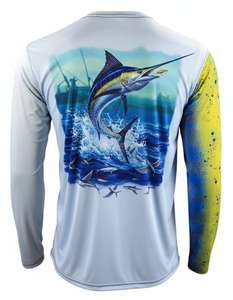 Camisa de Pesca de Manga Larga con Protección UV y Sublimación, de Secado Rápido, Camuflaje, Transpirable, Cómoda y Elástica - Product Image 3