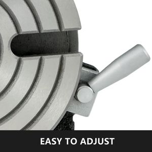 Tavola Rotante da 6 Pollici (150mm) per Fresatura Orizzontale e Verticale, Tavola Rotante Modello MT-2 con 4 Fessure da 2/5 Pollici (10mm) per Fresatura - Product Image 5