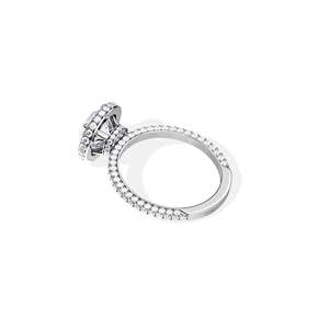 Round Cut Diamond Engagement Ring Women's Prong Setting Floral Style IGI Certified - Product Image 5