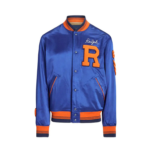 Men's Lightweight Satin Varsity <b>Jacket</b> Team Fan Outerwear Sports <b>Jacket</b> Solid Color Satin <b>Jacket</b> For Men - Product Image 1