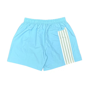 Men's <b>Light</b> Blue 69 Printed Eco-Friendly Mid Waist Zip-Up Drawstring Shorts Set Casual Breathable Polyester <b>Board</b> Shorts - Product Image 5