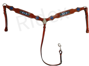Juego de Cabezada, Pechopetral y Collar de Cuero Occidental Premium ADEEFA, Todas las Tallas, Artículos de Equitación de Alta Calidad, Precios al por Mayor - Product Image 3