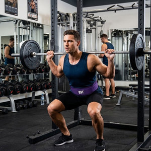 Cinturón de Neopreno de Alta Resistencia para Levantamiento de Pesas, 6 Pulgadas, Ajustable, Transpirable, Antideslizante, Color Morado, Soporte Lumbar para Entrenamiento y Gimnasio - Product Image 5