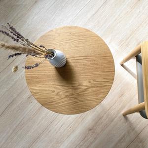 Mesa de centro redonda de madera para salón - Product Image 6