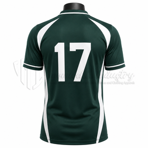 Camiseta de Fútbol Personalizada Verde y Blanca, Transpirable, Antibacteriana, 100% Poliéster, Sublimada, Uniforme Deportivo para Equipo - Product Image 2