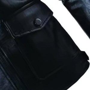 Men's Slim Fit PU Leather Jacket Moto Biker Style Turn-down Collar Zipper Closure Solid Color Autumn Winter Wear - Product Image 2
